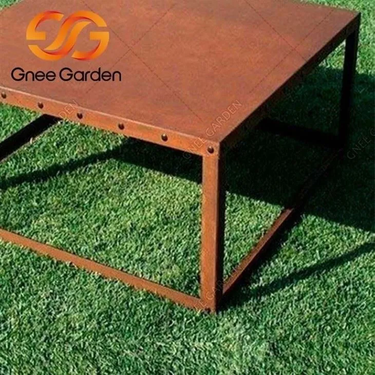 Corten steel garden chairs(001)