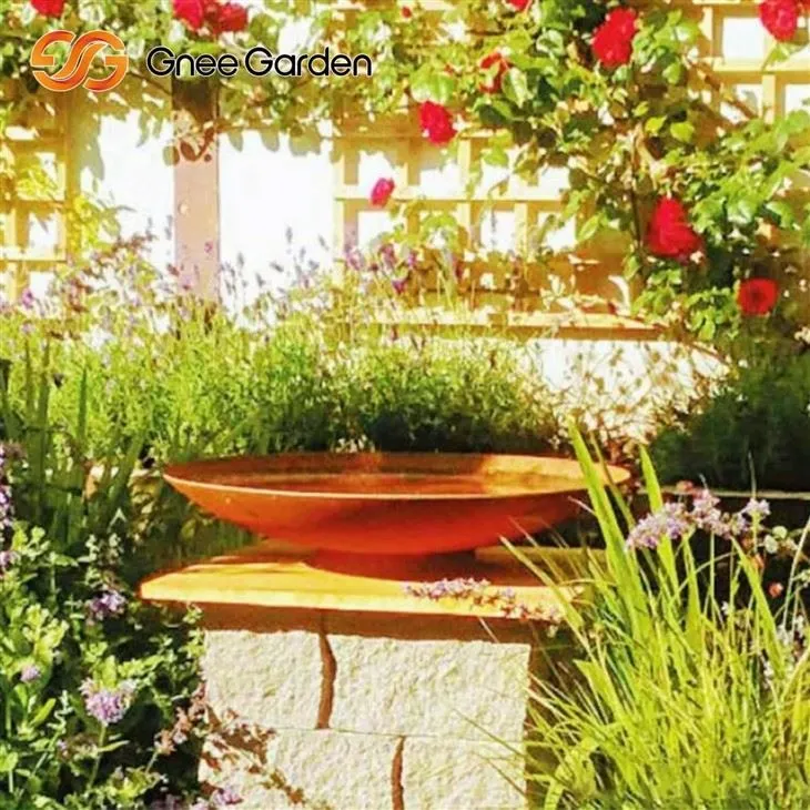 Corten Steel Fire Pit Eco-Friendly Metal Bowl