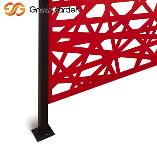 حصار فلزی کورتن قرمز معاصر معاصر