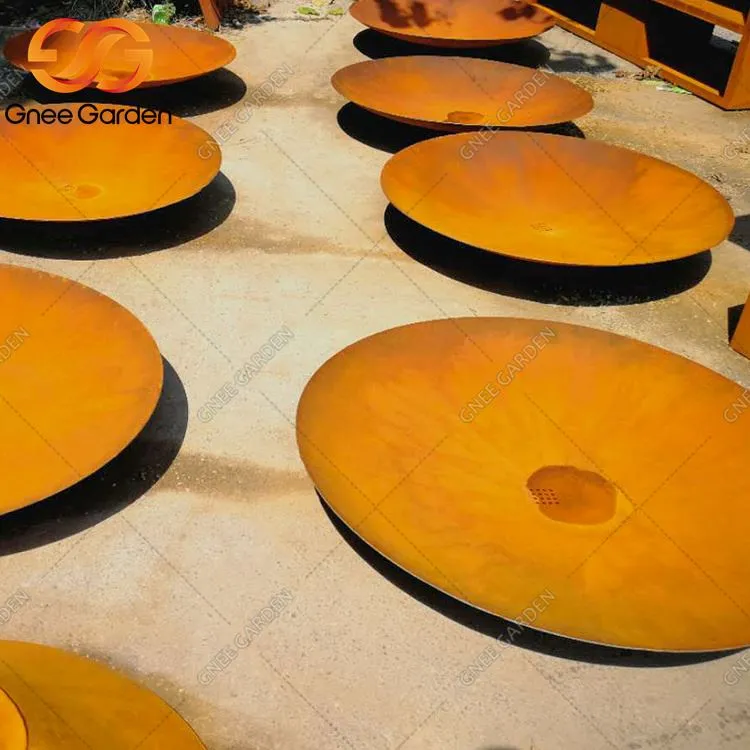 کورتن لاگ مشعل در فضای باز