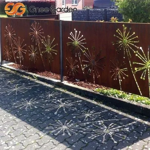 Corten Steel Garden Screen Nature Weathering
