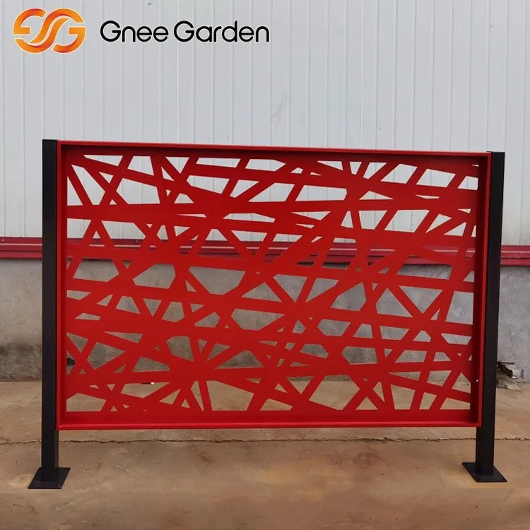 Corten Privacy Garden Screen Portable Red Fence