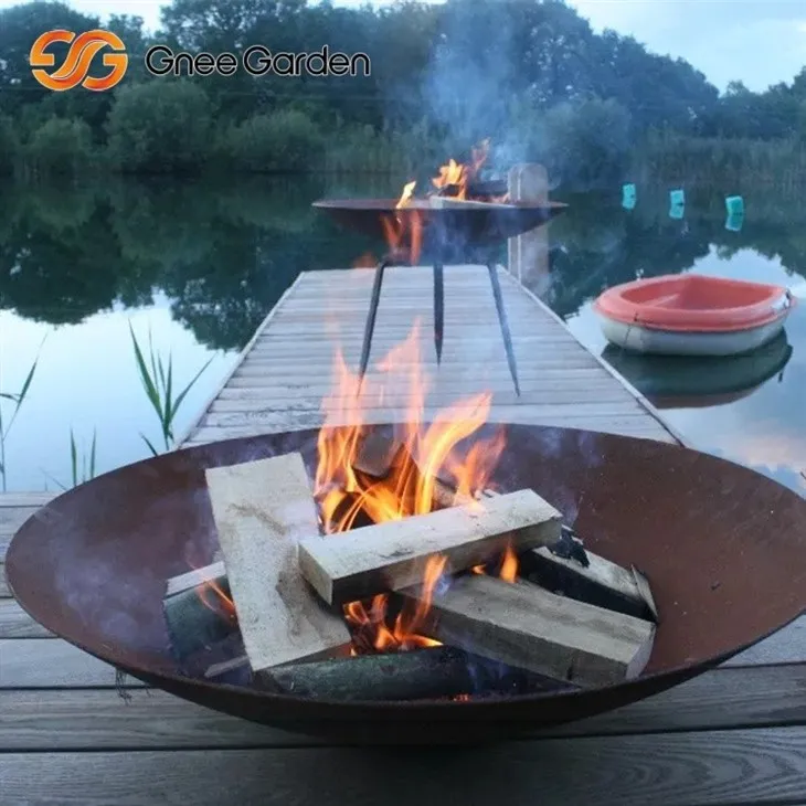 Corten Rust Resistant Propane Fire Bowl