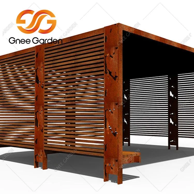 Corten Steel Garden Garden Gazebo ارزان قیمت