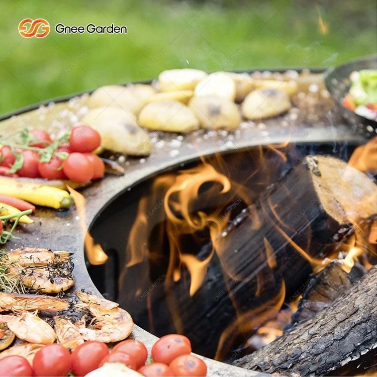 Corten Steel Outdoor Cooking BBQ