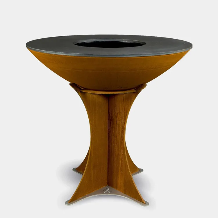 کورتن کورتن استیل چوب در فضای باز باربیکیو