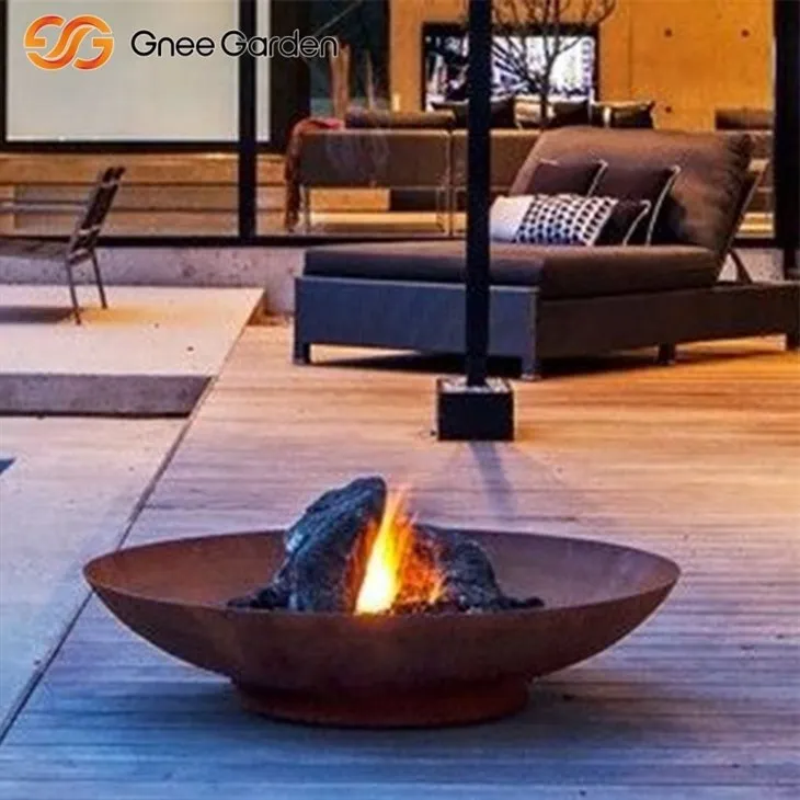 Corten Steel Portable Fire Pit Camping