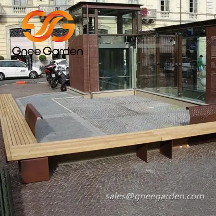 مبلمان فضای باز کورتن استیل اندازه سفارشی