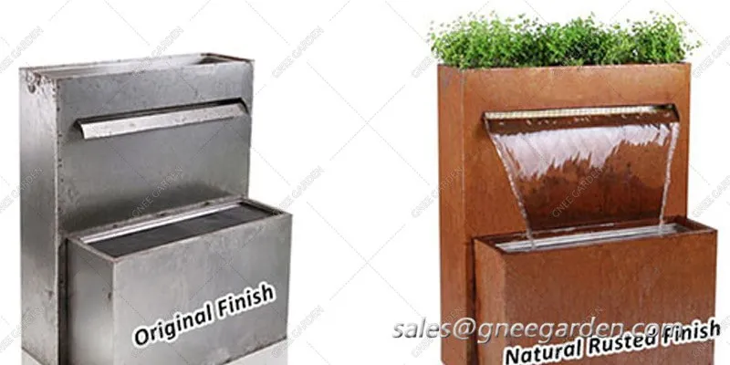 Corten Steel Water Feature Corten Steel Water Feature