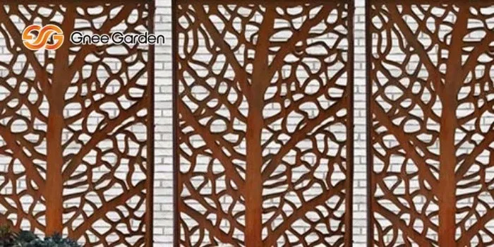 Corten Steel outdoor screen Corten Steel outdoor screen
