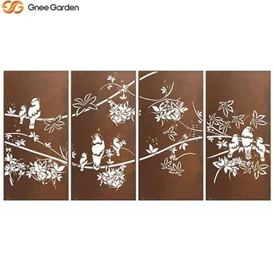 صفحه نمایش فولادی کورتن - بادوام و شیک برای حفظ حریم خصوصی