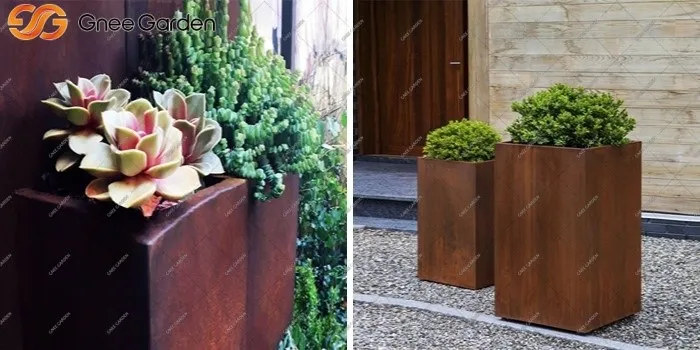 Corten large modern planters outdoor Corten large modern planters outdoor