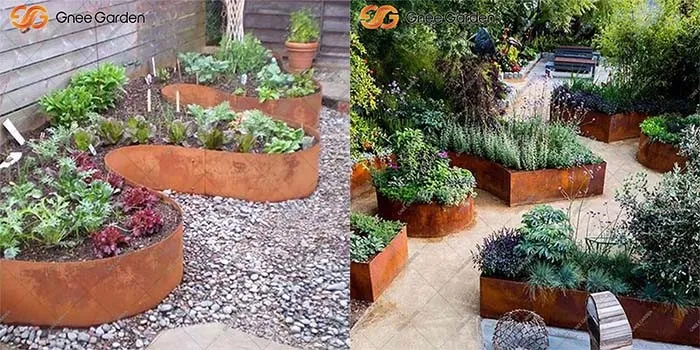 Custom Corten Steel Garden Bed for Residential Gardens Custom Corten Steel Garden Bed for Residential Gardens