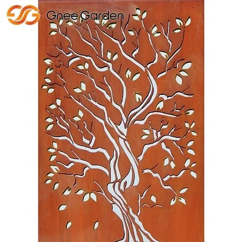 صفحه نمایش چشم انداز در فضای باز Corten Tree Branch Branch Branch