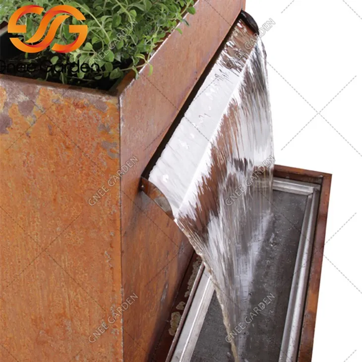Corten Steel Pool Fountains