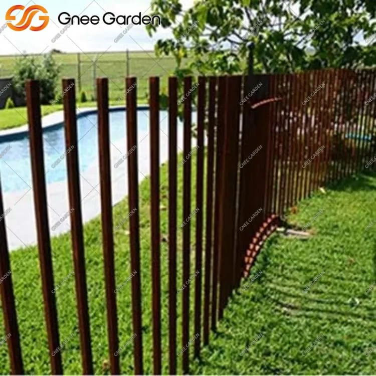 حصار فولادی زنگ زده کورتن برای محوطه سازی معاصر