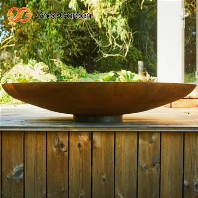 Corten Classic Fire Bowl جذابیت روستایی