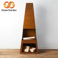 شومینه در فضای باز طرح ریزی شده استیل