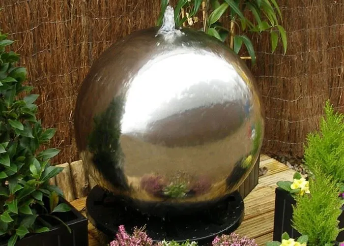 Stainless Steel Sphere Water Feature